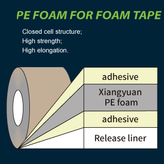 Substrate for foam tape: PE FOAM